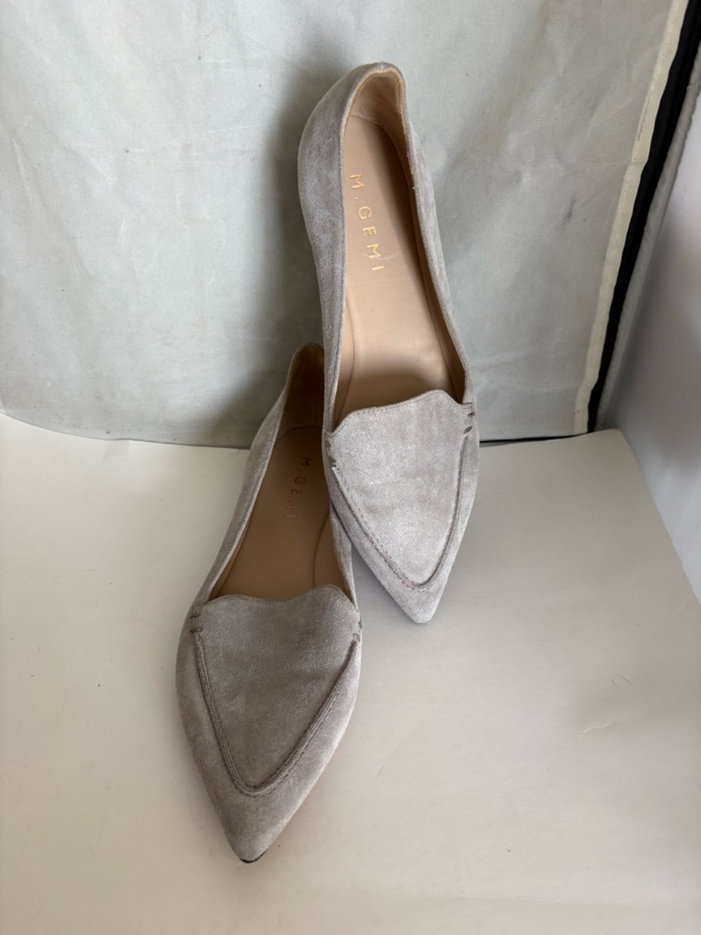 M. Gemi The Stellato gray Suede Pointed-Toe Loafers EU38 US8 - Picture 9 of 9